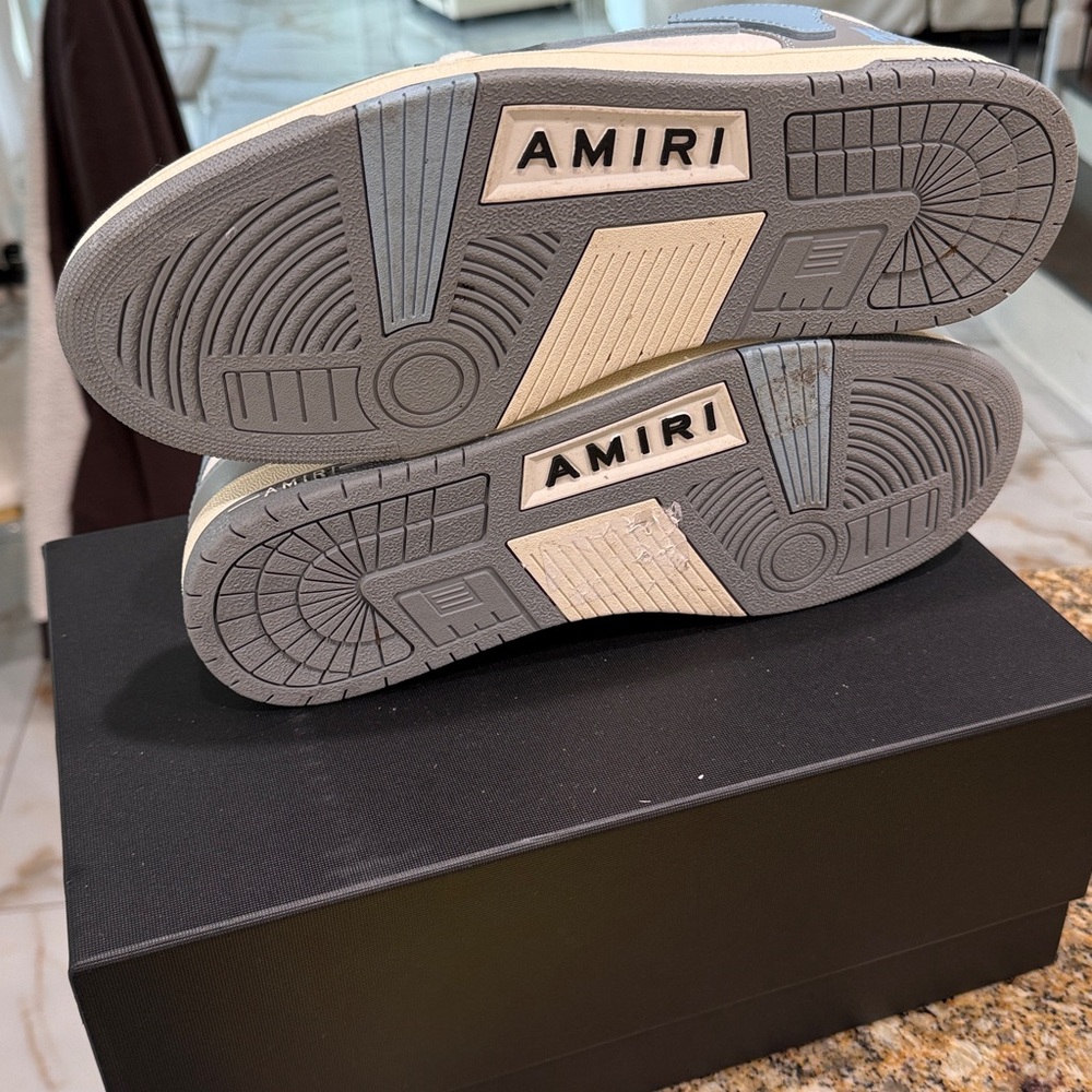 AMIRI Light Blue and Gray Sneakers - Picture 4 of 7